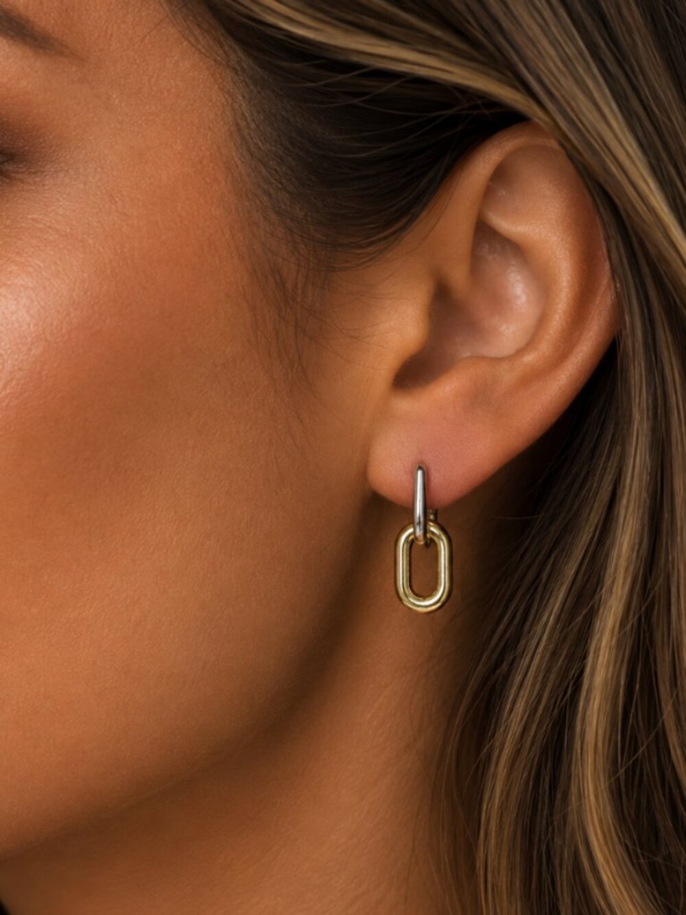 “Sahara” Convertible Waterproof Two Tone Earrings